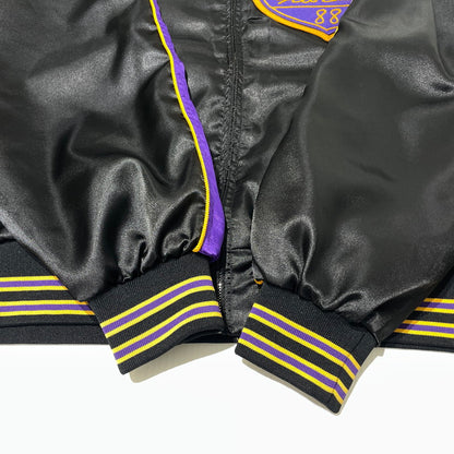 【中古品】【メンズ】 NEEDLES ニードルス STADIUM JACKET - POLY SATEEN SX216 スタジアム ジャケット ポリサテン ライトアウター 140-260806-yo-10-tei サイズ：S カラー：ブラック/パープル 万代Net店