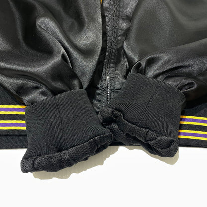 【中古品】【メンズ】 NEEDLES ニードルス STADIUM JACKET - POLY SATEEN SX216 スタジアム ジャケット ポリサテン ライトアウター 140-260806-yo-10-tei サイズ：S カラー：ブラック/パープル 万代Net店