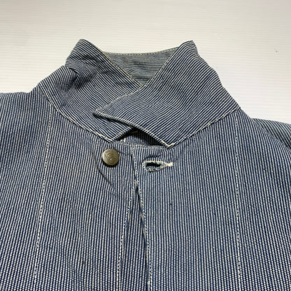 【中古品】【メンズ】 Lee リー COVER ALL 2412 カバーオール ライトアウター デニムジャケット 復刻 91-J 156-260809-ko-25-tei サイズ：36 カラー：ヒッコリー 万代Net店