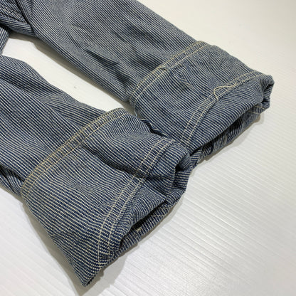 【中古品】【メンズ】 Lee リー COVER ALL 2412 カバーオール ライトアウター デニムジャケット 復刻 91-J 156-260809-ko-25-tei サイズ：36 カラー：ヒッコリー 万代Net店