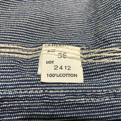 【中古品】【メンズ】 Lee リー COVER ALL 2412 カバーオール ライトアウター デニムジャケット 復刻 91-J 156-260809-ko-25-tei サイズ：36 カラー：ヒッコリー 万代Net店