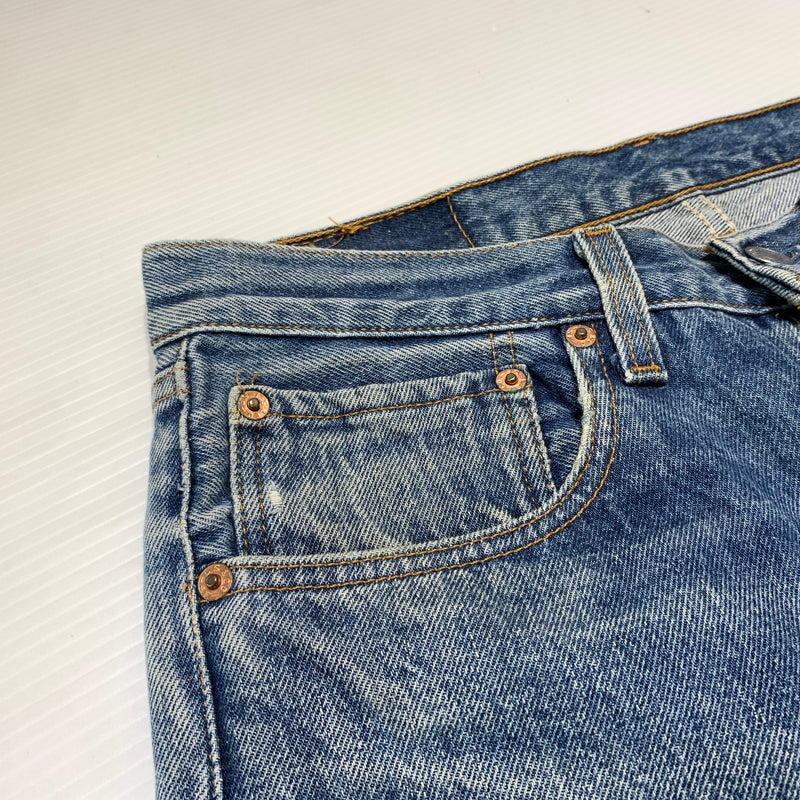 【現状渡し品】【メンズ】 Levi's リーバイス 501xx DENIM PANTS 501-0000 デニムパンツ ボトムス ジーンズ ボタンフライ 156-260809-ko-35-tei サイズ：W32L36 カラー：インディゴ 万代Net店