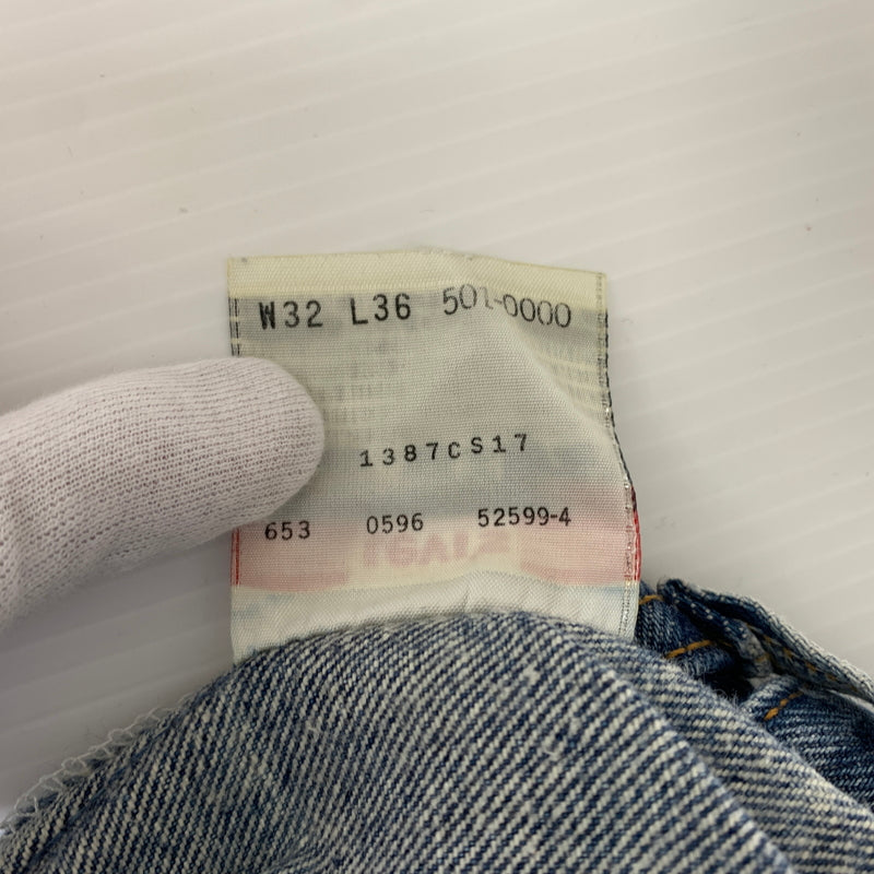 【現状渡し品】【メンズ】 Levi's リーバイス 501xx DENIM PANTS 501-0000 デニムパンツ ボトムス ジーンズ ボタンフライ 156-260809-ko-35-tei サイズ：W32L36 カラー：インディゴ 万代Net店