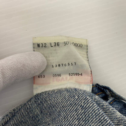 【現状渡し品】【メンズ】 Levi's リーバイス 501xx DENIM PANTS 501-0000 デニムパンツ ボトムス ジーンズ ボタンフライ 156-260809-ko-35-tei サイズ：W32L36 カラー：インディゴ 万代Net店