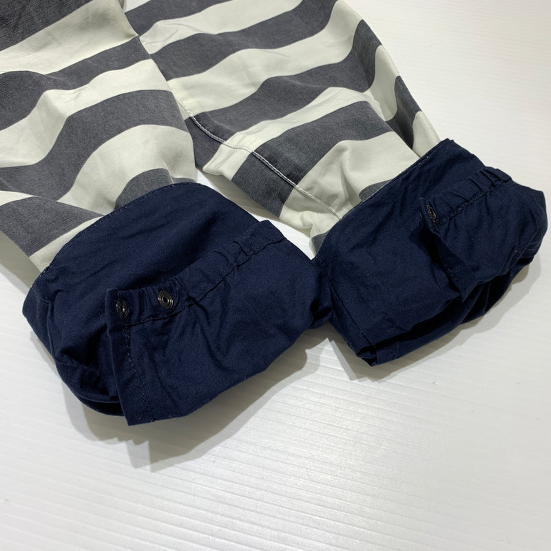 【中古品】【メンズ】 Barbour バブアー SOUTH SHIELDS BEDALE JACKET 1501012 ビデイル ジャケット アウター ワークジャケット 141-260809-ko-26-tei サイズ：S カラー：ボーダー 万代Net店