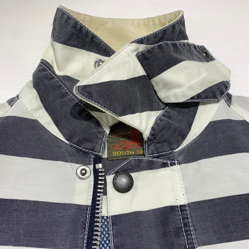 【中古品】【メンズ】 Barbour バブアー SOUTH SHIELDS BEDALE JACKET 1501012 ビデイル ジャケット アウター ワークジャケット 141-260809-ko-26-tei サイズ：S カラー：ボーダー 万代Net店