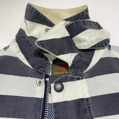 【中古品】【メンズ】 Barbour バブアー SOUTH SHIELDS BEDALE JACKET 1501012 ビデイル ジャケット アウター ワークジャケット 141-260809-ko-26-tei サイズ：S カラー：ボーダー 万代Net店