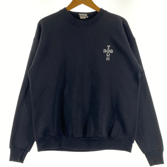 【中古品】【メンズ】 DOGTOWN ドッグタウン 90’s CROSS DICE LOGO SWEAT SHIRT 90年代 クロス ディス ロゴ スウェット シャツ 長袖 トップス トレーナー 145-260809-sa-14-tei サイズ：M カラー：ブラック 万代Net店