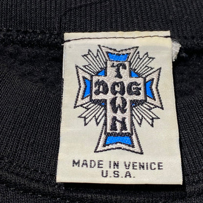 【中古品】【メンズ】 DOGTOWN ドッグタウン 90’s CROSS DICE LOGO SWEAT SHIRT 90年代 クロス ディス ロゴ スウェット シャツ 長袖 トップス トレーナー 145-260809-sa-14-tei サイズ：M カラー：ブラック 万代Net店