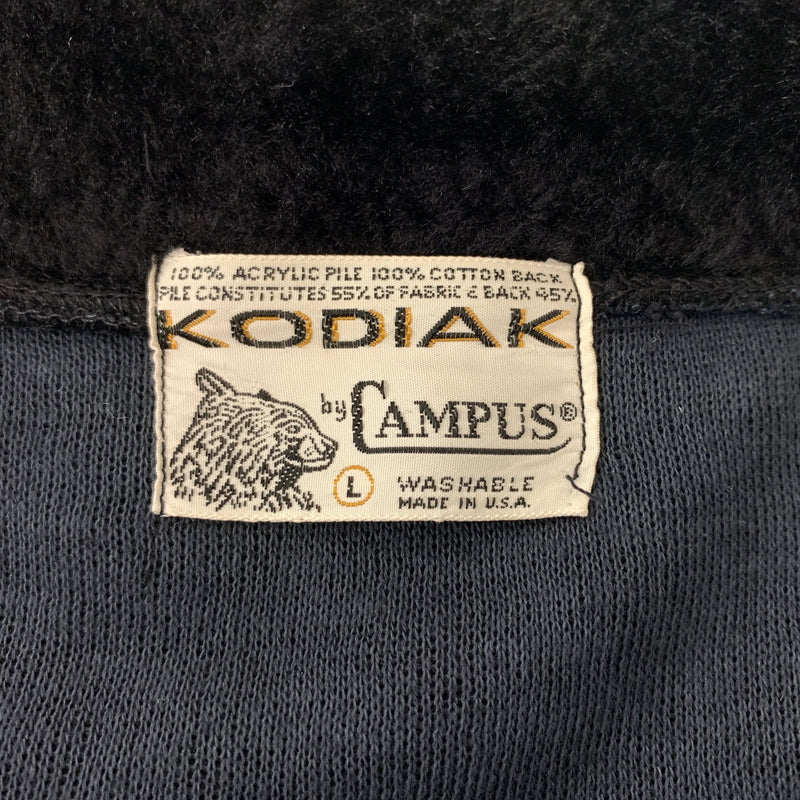 【中古品】【メンズ】 KODIAK CAMPUS コディアック キャンパス TYROLEAN TAPE PILE PULLOVER チロリアンテープ パイル プルオーバー アウター 145-260809-ko-28-tei サイズ：L カラー：ブラック 万代Net店