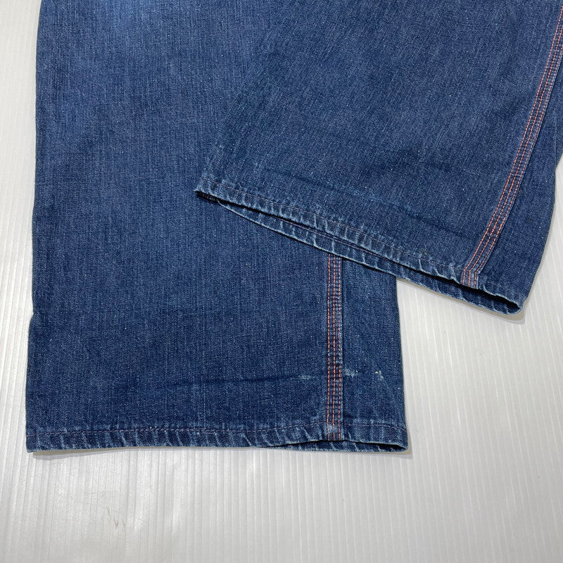 【現状渡し品】【メンズ】 BIGMAC ビッグマック 50’s VINTAGE TALON PINLOCK PAINTER DENIM 50年代 ヴィンテージ かぎ爪 ピンロック ペインター デニム ボトムス 片爪 ジーンズ 156-260809-sa-05-tei サイズ：不明 カラー：インディゴ 万代Net店