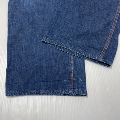 【現状渡し品】【メンズ】 BIGMAC ビッグマック 50’s VINTAGE TALON PINLOCK PAINTER DENIM 50年代 ヴィンテージ かぎ爪 ピンロック ペインター デニム ボトムス 片爪 ジーンズ 156-260809-sa-05-tei サイズ：不明 カラー：インディゴ 万代Net店