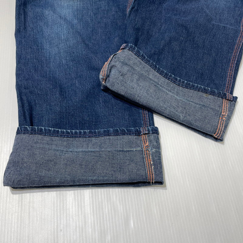 【現状渡し品】【メンズ】 BIGMAC ビッグマック 50’s VINTAGE TALON PINLOCK PAINTER DENIM 50年代 ヴィンテージ かぎ爪 ピンロック ペインター デニム ボトムス 片爪 ジーンズ 156-260809-sa-05-tei サイズ：不明 カラー：インディゴ 万代Net店