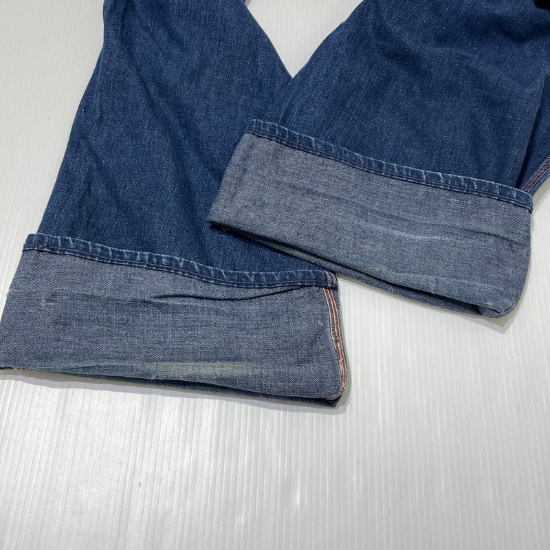 【現状渡し品】【メンズ】 BIGMAC ビッグマック 50’s VINTAGE TALON PINLOCK PAINTER DENIM 50年代 ヴィンテージ かぎ爪 ピンロック ペインター デニム ボトムス 片爪 ジーンズ 156-260809-sa-05-tei サイズ：不明 カラー：インディゴ 万代Net店