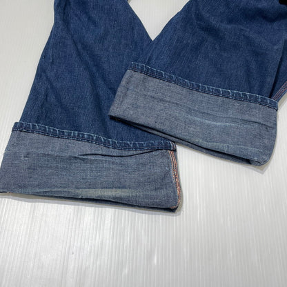 【現状渡し品】【メンズ】 BIGMAC ビッグマック 50’s VINTAGE TALON PINLOCK PAINTER DENIM 50年代 ヴィンテージ かぎ爪 ピンロック ペインター デニム ボトムス 片爪 ジーンズ 156-260809-sa-05-tei サイズ：不明 カラー：インディゴ 万代Net店