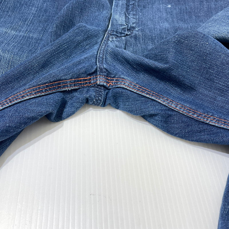 【現状渡し品】【メンズ】 BIGMAC ビッグマック 50’s VINTAGE TALON PINLOCK PAINTER DENIM 50年代 ヴィンテージ かぎ爪 ピンロック ペインター デニム ボトムス 片爪 ジーンズ 156-260809-sa-05-tei サイズ：不明 カラー：インディゴ 万代Net店