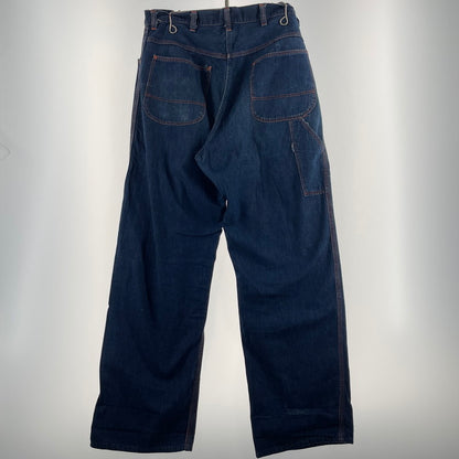 【現状渡し品】【メンズ】 BIGMAC ビッグマック 50’s VINTAGE TALON PINLOCK PAINTER DENIM 50年代 ヴィンテージ かぎ爪 ピンロック ペインター デニム ボトムス 片爪 ジーンズ 156-260809-sa-05-tei サイズ：不明 カラー：インディゴ 万代Net店