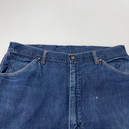 【現状渡し品】【メンズ】 BIGMAC ビッグマック 50’s VINTAGE TALON PINLOCK PAINTER DENIM 50年代 ヴィンテージ かぎ爪 ピンロック ペインター デニム ボトムス 片爪 ジーンズ 156-260809-sa-05-tei サイズ：不明 カラー：インディゴ 万代Net店