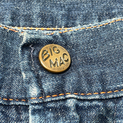 【現状渡し品】【メンズ】 BIGMAC ビッグマック 50’s VINTAGE TALON PINLOCK PAINTER DENIM 50年代 ヴィンテージ かぎ爪 ピンロック ペインター デニム ボトムス 片爪 ジーンズ 156-260809-sa-05-tei サイズ：不明 カラー：インディゴ 万代Net店