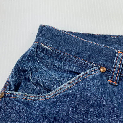 【現状渡し品】【メンズ】 BIGMAC ビッグマック 50’s VINTAGE TALON PINLOCK PAINTER DENIM 50年代 ヴィンテージ かぎ爪 ピンロック ペインター デニム ボトムス 片爪 ジーンズ 156-260809-sa-05-tei サイズ：不明 カラー：インディゴ 万代Net店