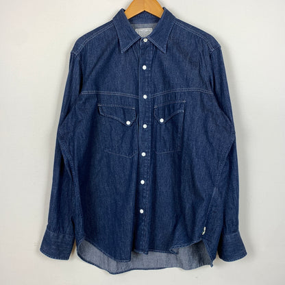【中古品】【メンズ】 Unlikely アンクライリー 24SS DRESS COWBOY SHIRTS U24S-11-0004 アンライクリー ドレス カーボウイ シャツ 長袖 トップス 140-260808-ko-08-tei サイズ：M カラー：インディゴ 万代Net店
