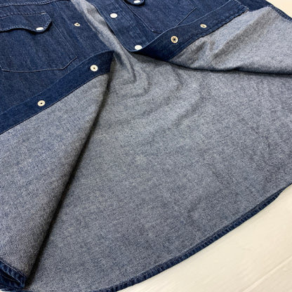 【中古品】【メンズ】 Unlikely アンクライリー 24SS DRESS COWBOY SHIRTS U24S-11-0004 アンライクリー ドレス カーボウイ シャツ 長袖 トップス 140-260808-ko-08-tei サイズ：M カラー：インディゴ 万代Net店