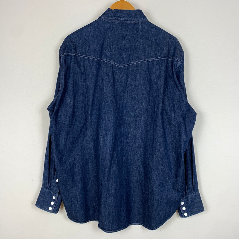 【中古品】【メンズ】 Unlikely アンクライリー 24SS DRESS COWBOY SHIRTS U24S-11-0004 アンライクリー ドレス カーボウイ シャツ 長袖 トップス 140-260808-ko-08-tei サイズ：M カラー：インディゴ 万代Net店