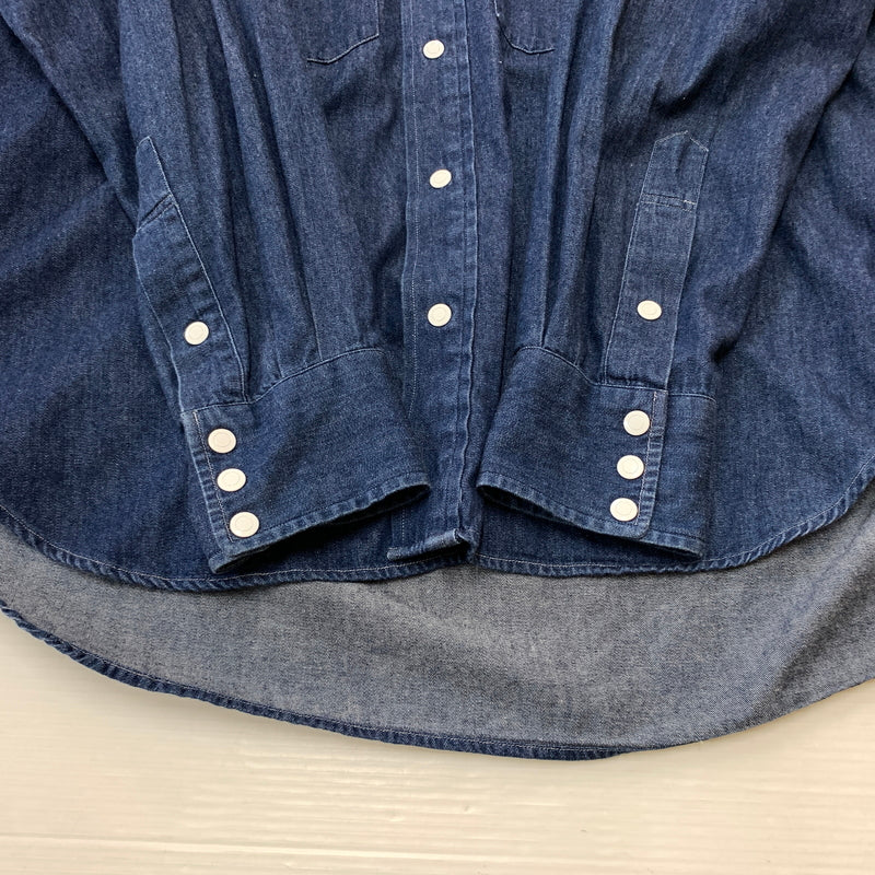 【中古品】【メンズ】 Unlikely アンクライリー 24SS DRESS COWBOY SHIRTS U24S-11-0004 アンライクリー ドレス カーボウイ シャツ 長袖 トップス 140-260808-ko-08-tei サイズ：M カラー：インディゴ 万代Net店