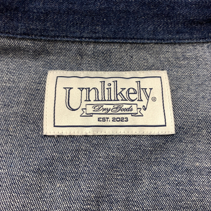 【中古品】【メンズ】 Unlikely アンクライリー 24SS DRESS COWBOY SHIRTS U24S-11-0004 アンライクリー ドレス カーボウイ シャツ 長袖 トップス 140-260808-ko-08-tei サイズ：M カラー：インディゴ 万代Net店