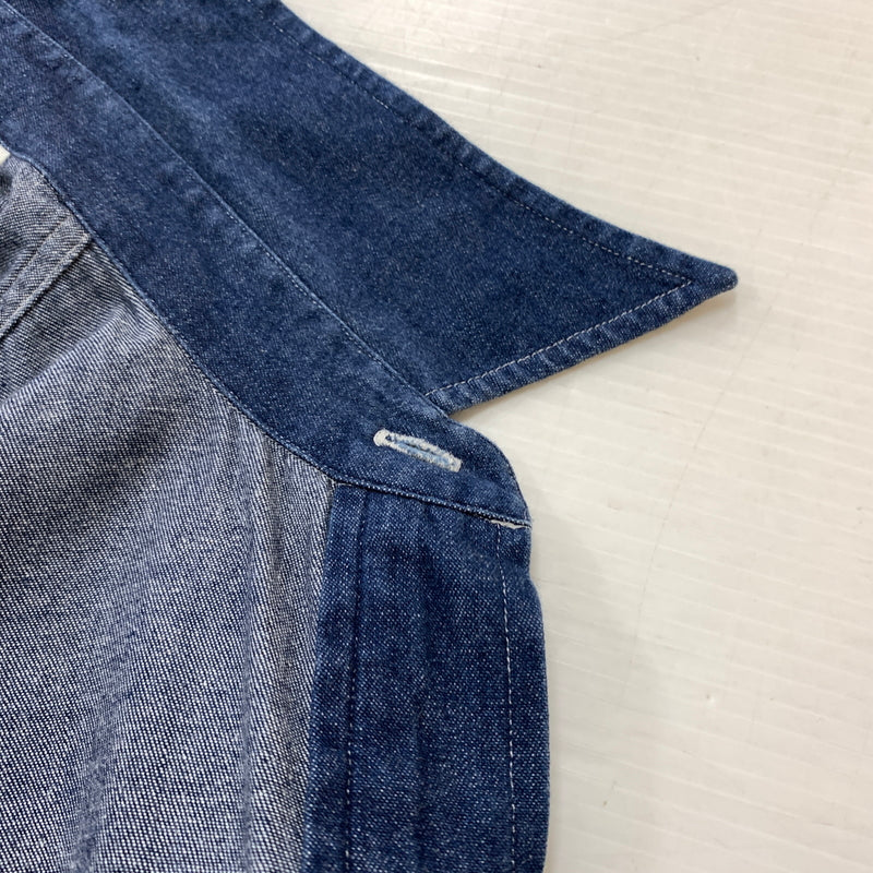 【中古品】【メンズ】 Unlikely アンクライリー 24SS DRESS COWBOY SHIRTS U24S-11-0004 アンライクリー ドレス カーボウイ シャツ 長袖 トップス 140-260808-ko-08-tei サイズ：M カラー：インディゴ 万代Net店