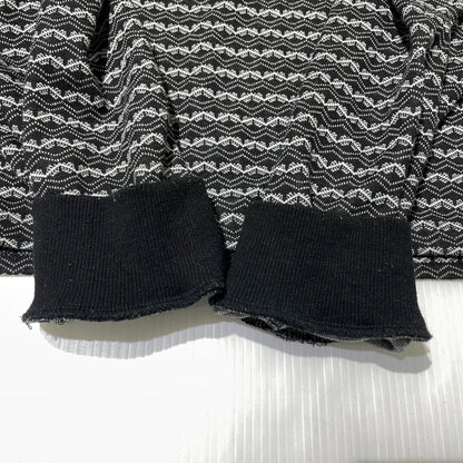 【中古品】【メンズ】 INTERBREED インターブリード PATTERNED HALF ZIP LS POLO SHIRTS IB22AW-SH03 パターン ハーフジップ ロングスリーブ ポロシャツ 長袖 トップス 142-260915-yo-12-teih サイズ：XL カラー：ブラック 万代Net店