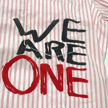 【中古品】【メンズ】 COMME des GARCONS コム デ ギャルソン SHIRT WE ARE ONE STRIPE L/S SHIRT シャツ ウィー アー ワン ストライプ ロングスリーブ シャツ 長袖 トップス 140-260808-sa-16-tei サイズ：L カラー：ピンク 万代Net店