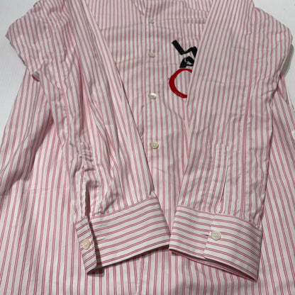 【中古品】【メンズ】 COMME des GARCONS コム デ ギャルソン SHIRT WE ARE ONE STRIPE L/S SHIRT シャツ ウィー アー ワン ストライプ ロングスリーブ シャツ 長袖 トップス 140-260808-sa-16-tei サイズ：L カラー：ピンク 万代Net店