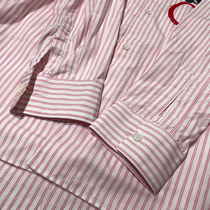 【中古品】【メンズ】 COMME des GARCONS コム デ ギャルソン SHIRT WE ARE ONE STRIPE L/S SHIRT シャツ ウィー アー ワン ストライプ ロングスリーブ シャツ 長袖 トップス 140-260808-sa-16-tei サイズ：L カラー：ピンク 万代Net店