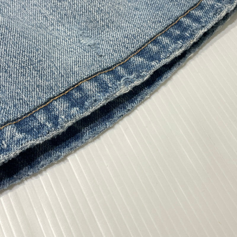 【中古品】【メンズ】 BREATH ブレス DAMAGE OVER SIZE DENIM SHORTS BR24SS-P1005 ダメージ 加工 オーバー サイズ デニム ショーツ ボトムス 短パン 153-260808-sa-17-tei サイズ：XL カラー：インディゴ 万代Net店