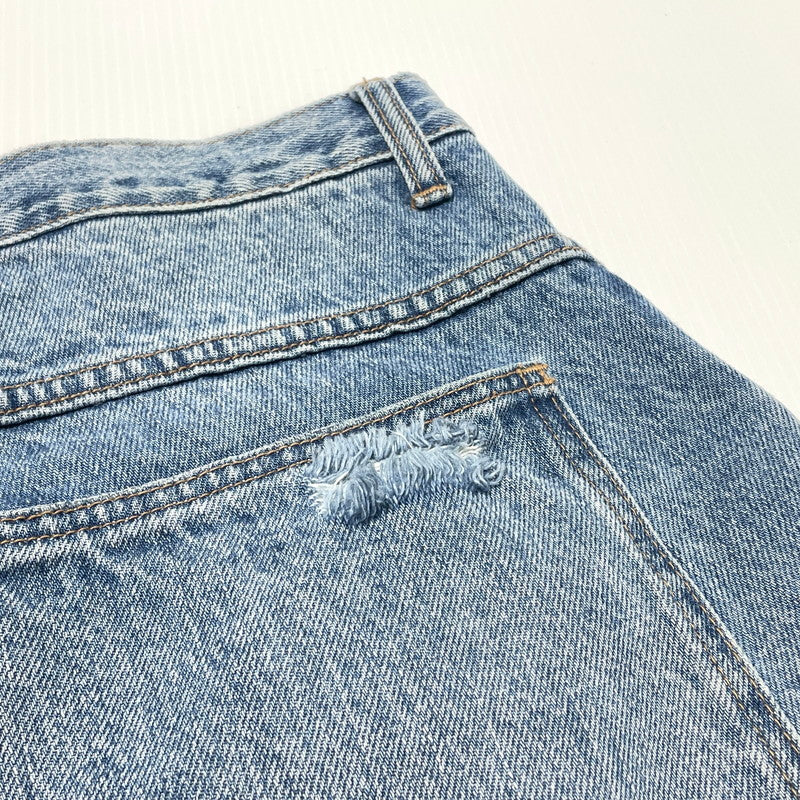 【中古品】【メンズ】 BREATH ブレス DAMAGE OVER SIZE DENIM SHORTS BR24SS-P1005 ダメージ 加工 オーバー サイズ デニム ショーツ ボトムス 短パン 153-260808-sa-17-tei サイズ：XL カラー：インディゴ 万代Net店