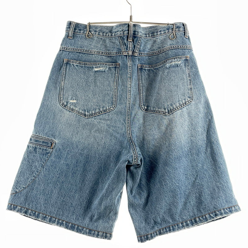【中古品】【メンズ】 BREATH ブレス DAMAGE OVER SIZE DENIM SHORTS BR24SS-P1005 ダメージ 加工 オーバー サイズ デニム ショーツ ボトムス 短パン 153-260808-sa-17-tei サイズ：XL カラー：インディゴ 万代Net店