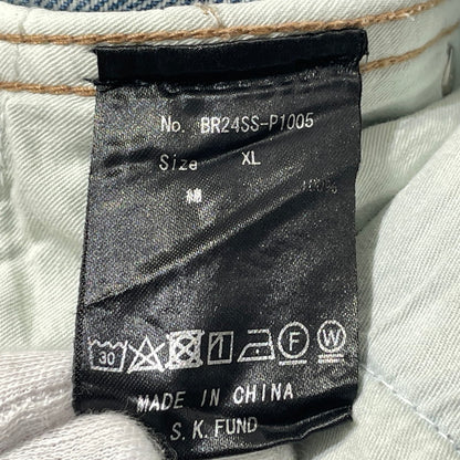 【中古品】【メンズ】 BREATH ブレス DAMAGE OVER SIZE DENIM SHORTS BR24SS-P1005 ダメージ 加工 オーバー サイズ デニム ショーツ ボトムス 短パン 153-260808-sa-17-tei サイズ：XL カラー：インディゴ 万代Net店