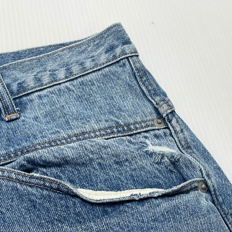 【中古品】【メンズ】 BREATH ブレス DAMAGE OVER SIZE DENIM SHORTS BR24SS-P1005 ダメージ 加工 オーバー サイズ デニム ショーツ ボトムス 短パン 153-260808-sa-17-tei サイズ：XL カラー：インディゴ 万代Net店
