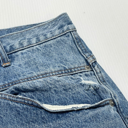 【中古品】【メンズ】 BREATH ブレス DAMAGE OVER SIZE DENIM SHORTS BR24SS-P1005 ダメージ 加工 オーバー サイズ デニム ショーツ ボトムス 短パン 153-260808-sa-17-tei サイズ：XL カラー：インディゴ 万代Net店