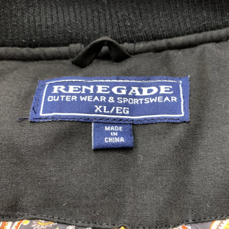 【中古品】【メンズ】 RENEGADE SPORTSWEAR レネゲード スポーツウェア DERBY JACKET ダービージャケット アウター 中綿ジャケット 145-260808-ko-07-tei サイズ：XL カラー：ブラック 万代Net店