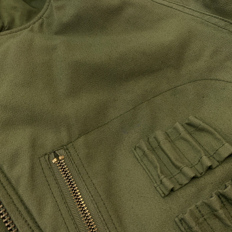 【中古品】【メンズ】 CANADIAN ARMY カナディアン アーミー COMBAT VEHICLE CREWMAN JACKET 8415-21-851-4901 コンバット ビークル クルーマン ジャケット アウター ミリタリー 145-260808-ko-06-tei サイズ：7046 カラー：カーキ 万代Net店