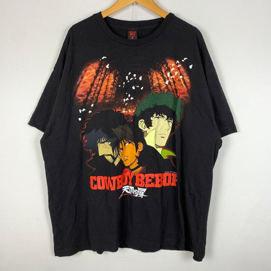 【中古品】【メンズ】 GEEKS RULE ギークス ルール COWBOY BEBOP S/S TEE カウボーイビバップ ショートスリーブ Tシャツ 半袖 トップス 天国の扉 145-260808-ko-04-tei サイズ：XXL カラー：ブラック 万代Net店