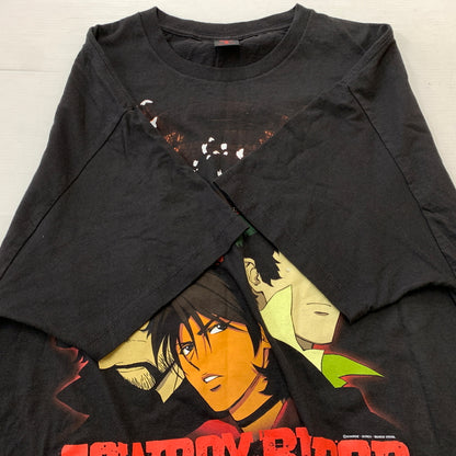 【中古品】【メンズ】 GEEKS RULE ギークス ルール COWBOY BEBOP S/S TEE カウボーイビバップ ショートスリーブ Tシャツ 半袖 トップス 天国の扉 145-260808-ko-04-tei サイズ：XXL カラー：ブラック 万代Net店