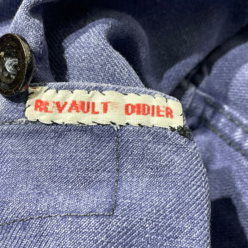 【現状渡し品】【メンズ】 FRENCH VINTAGE フレンチ ヴィンテージ 50’s~60’s VINTAGE MOLESKIN WORK JACKET 50～60年代 ヴィンテージ モールスキン ワーク ジャケット アウター 145-260808-sa-12-tei サイズ：不明 カラー：ブルー 万代Net店