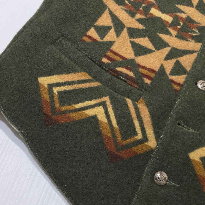 【現状渡し品】【メンズ】 PENDLETON ペンドルトン WOOL VEST ウール ベスト トップス 145-260808-sa-10-tei サイズ：M カラー：総柄 万代Net店