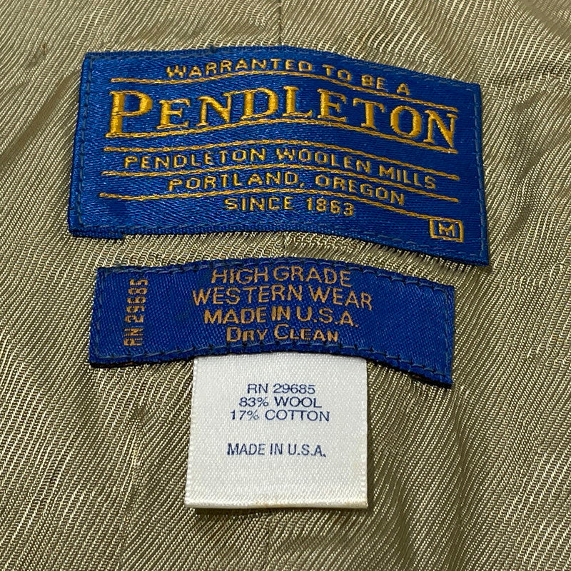 【現状渡し品】【メンズ】 PENDLETON ペンドルトン WOOL VEST ウール ベスト トップス 145-260808-sa-10-tei サイズ：M カラー：総柄 万代Net店