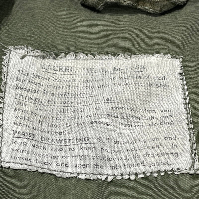 【現状渡し品】【メンズ】 US ARMY アメリカ軍 40’s VINTAGE FIELD JACKET M-1943 40年代 ヴィンテージ フィールド ジャケット アウター 145-260808-sa-11-tei サイズ：不明 カラー：カーキ 万代Net店