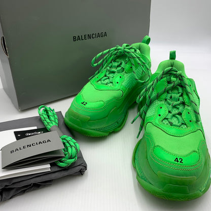 【中古品】【メンズ】 BALENCIAGA バレンシアガ TRIPLE S SNEAKERS 541624 トリプル エス スニーカー 靴 シューズ ビッグスニーカー 183-260812-ko-05-tei サイズ：42 カラー：グリーン 万代Net店