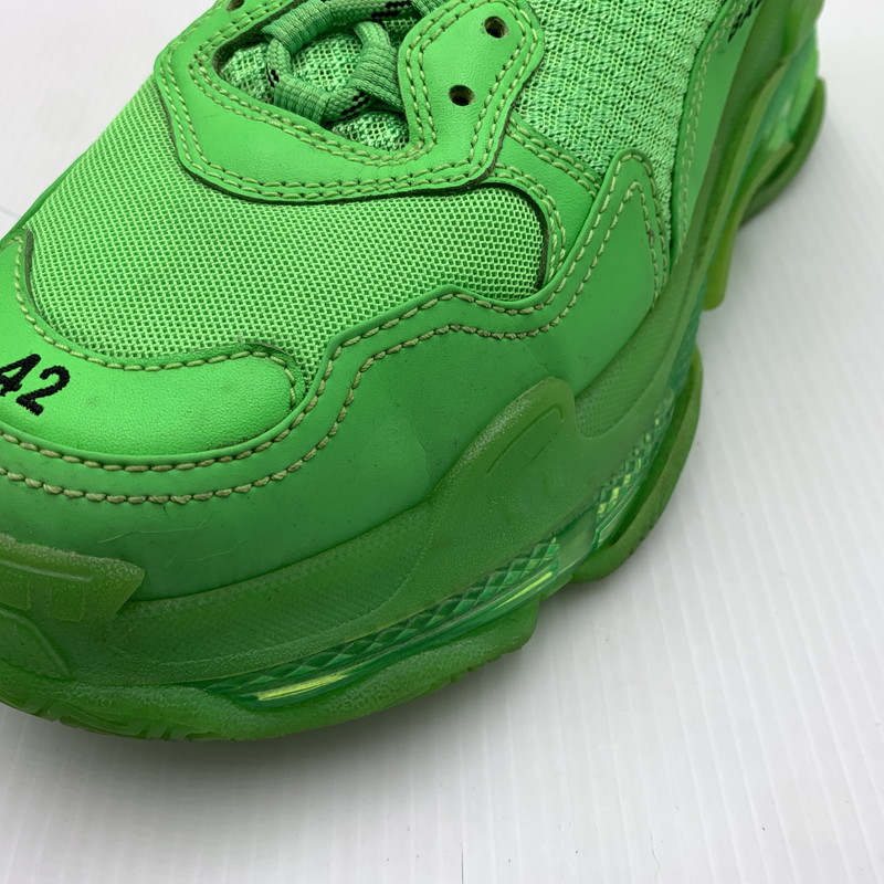 【中古品】【メンズ】 BALENCIAGA バレンシアガ TRIPLE S SNEAKERS 541624 トリプル エス スニーカー 靴 シューズ ビッグスニーカー 183-260812-ko-05-tei サイズ：42 カラー：グリーン 万代Net店
